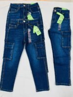 B 6 Boys Six Pocket Jeans Pant (Straight Pocket) 6-16 y  [18 Pcs] - Image 3