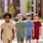 B 3 Boys T Shirt Set (Luis Vuitton-2) 4-14 Y [30 Pcs]