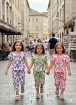 G 22 Girls Pop Corn Top Bottom Set Style-3 (2-8) Y [24 Pcs] - Image 9